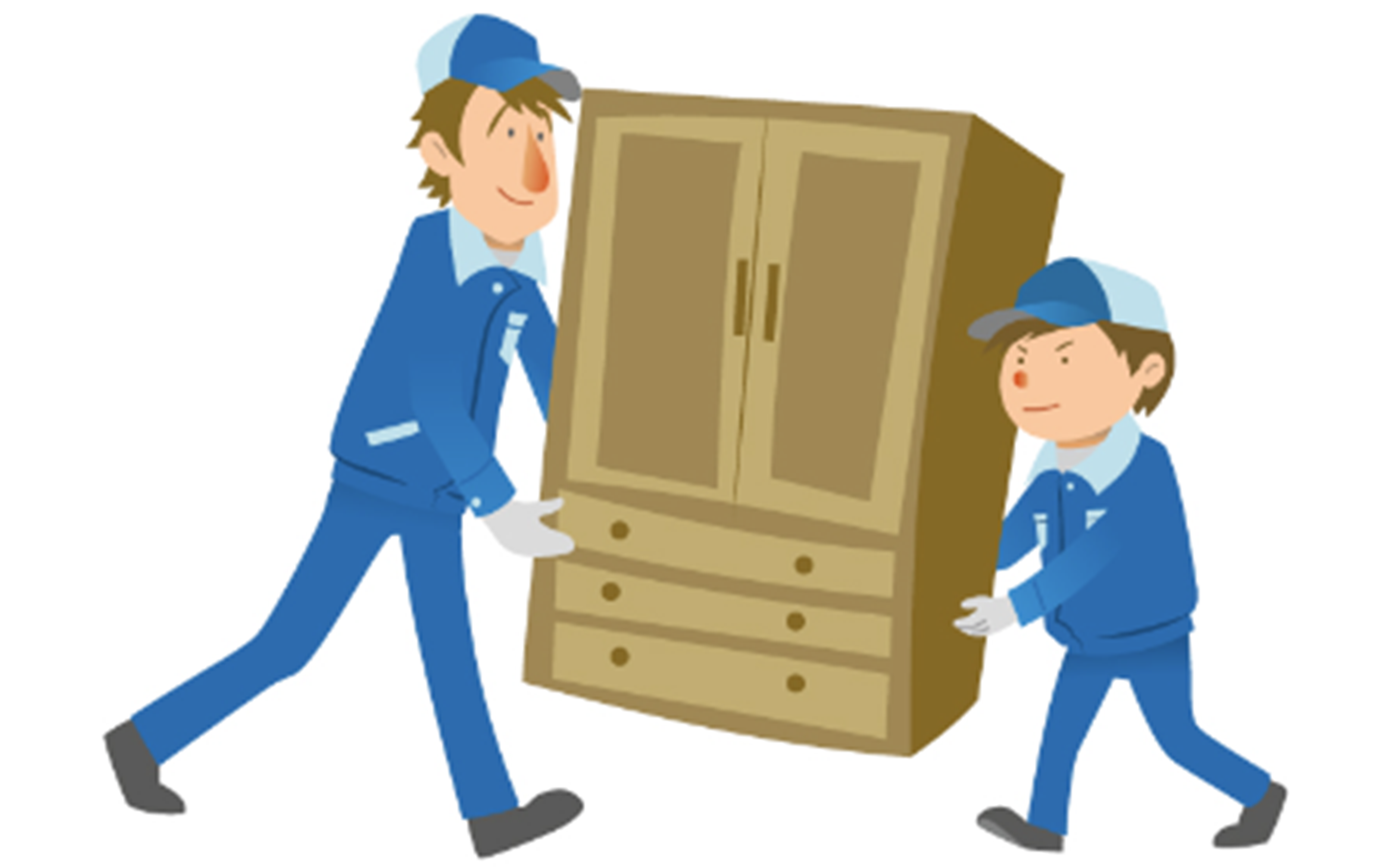タンスを運んでいるイラスト